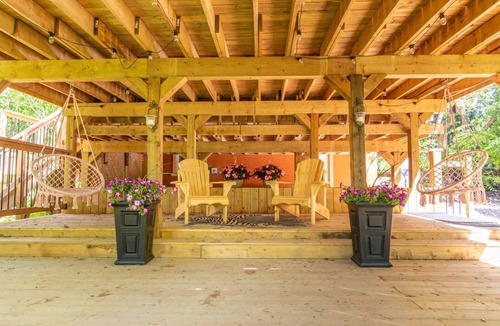 Sutton Cottage | Riverfront Cottage with 2 Geodesic Domes