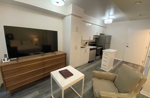 Toronto Entertainment District Condo | Rosemont Residences - furnished Bachelor Suite, Full Kitchen, Washer & Dryer