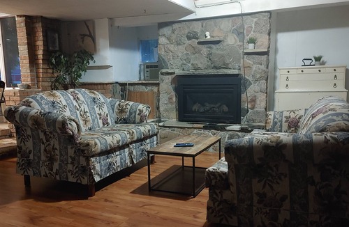St. Williams House | Rustic 2 bedroom home with indoor fireplace.