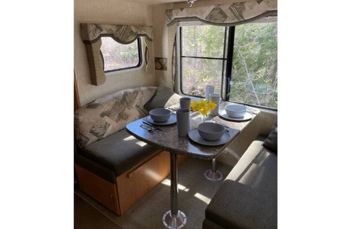 Franklin House | Spacious camper with sandy beachfront access!