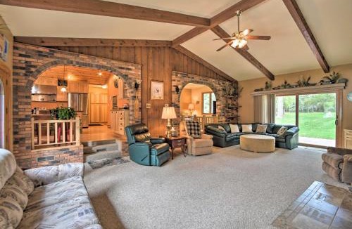 LaPorte House | Spacious Lakefront Home with Patio and Boat Dock!