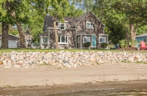 Glenwood House | Steps away to Lake, deck w/lake views, dock or fishing & swimming, fire pit!