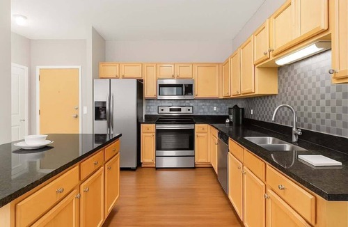 West Seventh Apartment | Stylish Queen 2BR Spot | Near XCEL + Free Parking