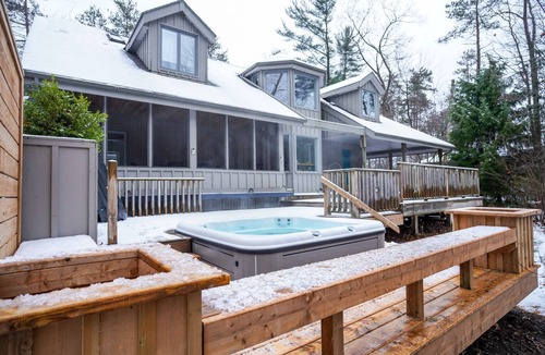 Grand Bend House | The Kayak Cottage - a nature retreat on the river, in the woods, near the beach.