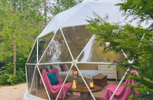 Unorganized Centre Parry Sound RV Rental | THE STARGAZER GEODOME: Shabby Chic & Very Private