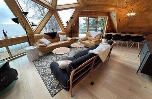 Schroeder House | Unique Geo Dome I Lake Access I Stunning Views I Gas Firepit