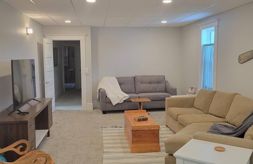 Gilbert Apartment | Warm northwoods beach-style apartment walking distance to OreBeGone & Mesabi Trl