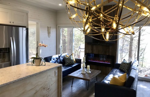 Lansdowne Ski Chalet | Waterfront Luxury 4-person Home with Private Hot Tub, Pet Friendly
