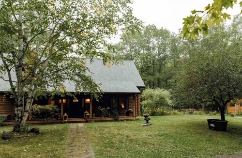 Finlayson Ski Chalet | Woodland Wonderland: 40 acres, a Home, a Cabin, & a Pond