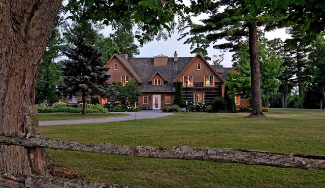 A Historic, Luxurious, Waterfront Log Mansion