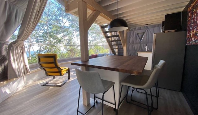Dome #5 ocean view at Domaine Renard