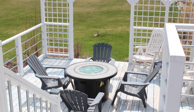 House with multi-level deck and water views in Bouctouche