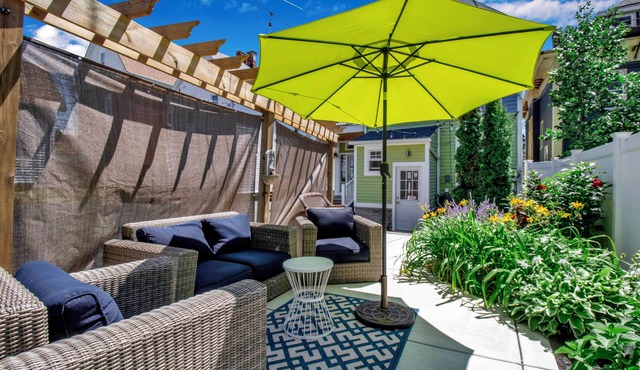 Luxury 3BR, 2 Full + 2 Half Baths/Walk to Elmwood/Garage/EV Charger/AC