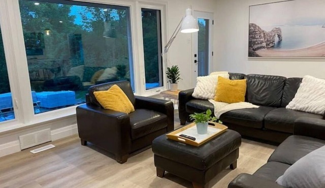 Modern meets nature. Short stroll to lake and downtown. Newly renovated.