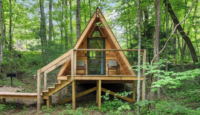 Off-Grid Mini A-Frame in Hartford, TN- Cabin R