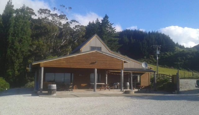 Old-School Winery with Panoramic Ocean Views of beautiful Golden Bays
