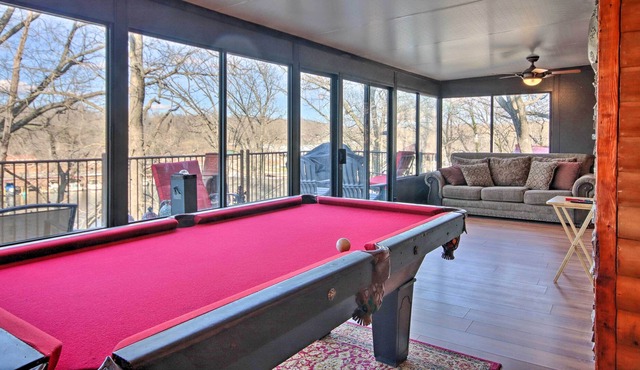 Rustic Eucha Dwelling w/ Balcony, Grand Lake Views in Eucha