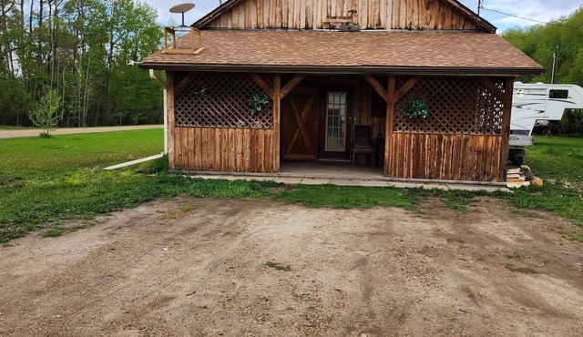 Timber Frame Building in a Rural Setting.